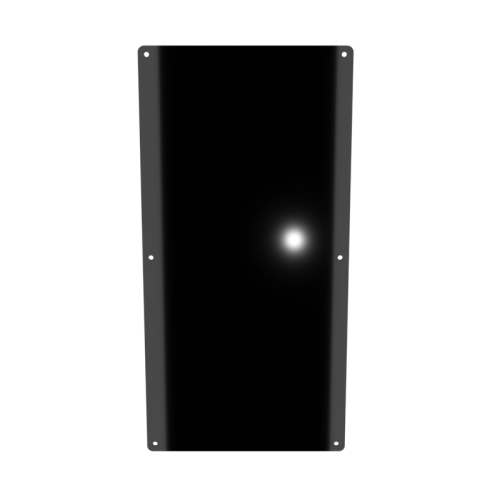 18x9 Solid Panel - Mirror Black