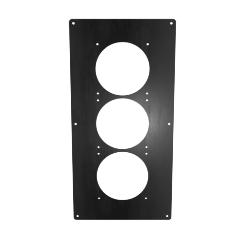 18x9 Triple 120 Panel - Anodized Black