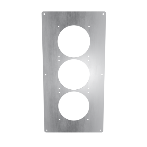 18x9 Triple 120 Panel - Brushed Aluminum