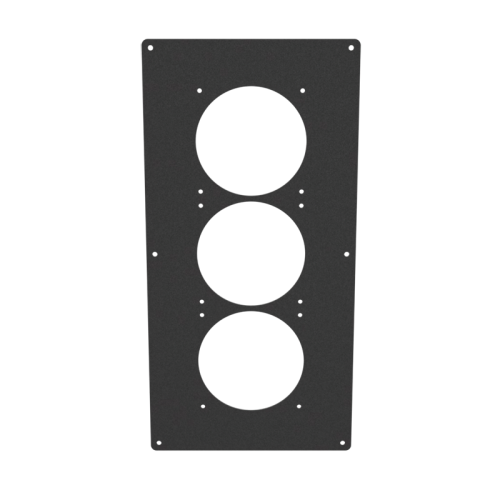 18x9 Triple 120 Panel - Black Wrinkle