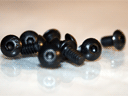 6-32 .25 inch Black Oxide hex/button head screws (10 pack)