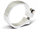 Lamptron Anodized Hose Clamp - Silver 3/4 OD