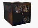 H2gO - (Black Wrinkle Powder Coat) Aluminum Cube Computer Case